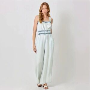 Elegant Blue Wash Women's Jumpsuit